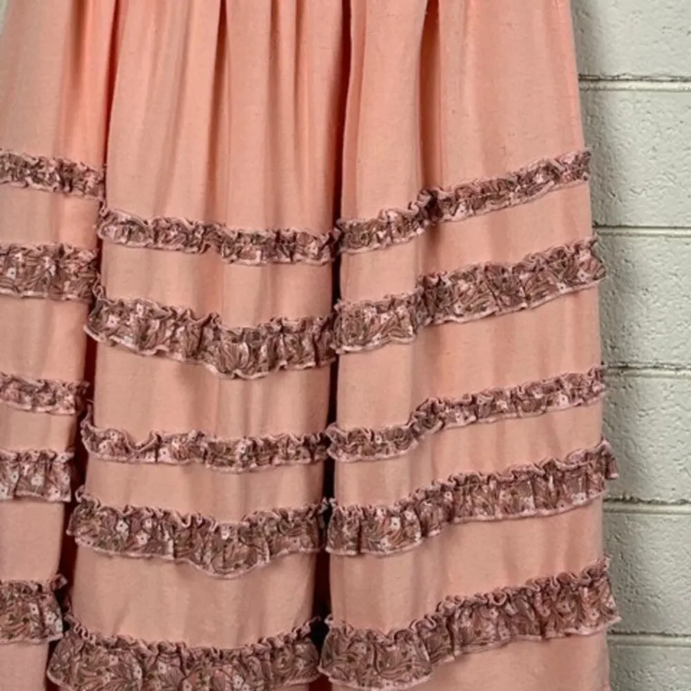 Allison New York Pink Ruffle Skirt size S